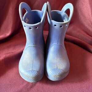 Crocs “Handle It” Kids Rain Boots – Cerulean Blue – Toddler Size 9